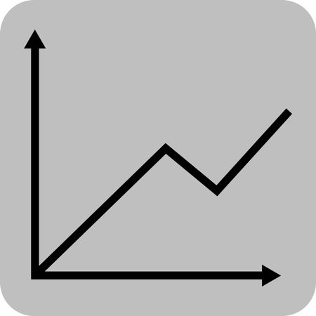 450x450 Vector Illustration Of Graph Chart Icon In Black Freestock Icons