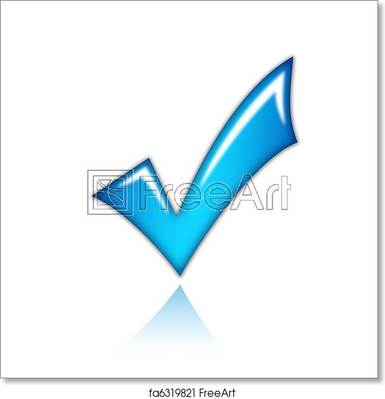 561x581 Free Art Print Of Checkmark Icon Freeart