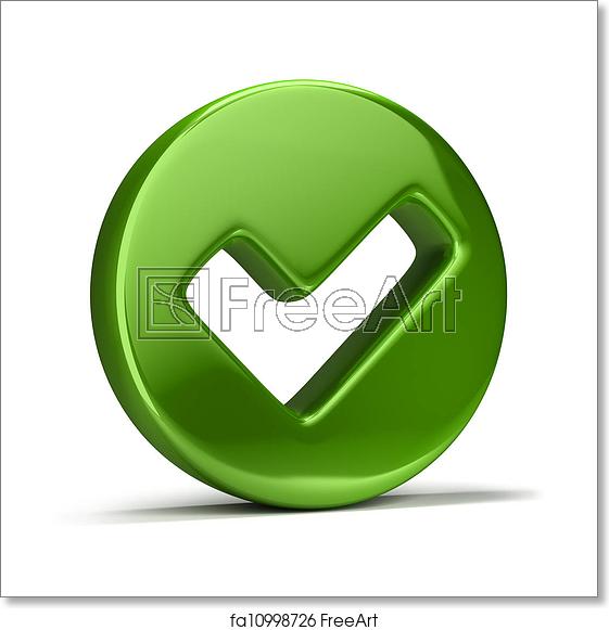 561x581 Free Art Print Of Checkmark Icon Image Green Checkmark Icon
