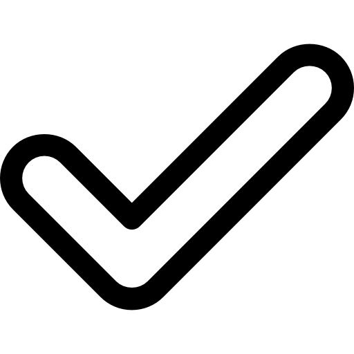 512x512 Rounded Check Mark Outline Icons Free Download