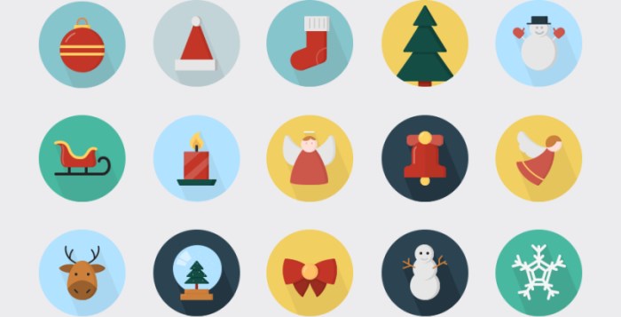 Free Christmas Icon Sets 700x357 Free Christmas Icon Sets