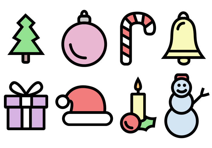 Free Christmas Icons Pack Vector 700x490 Free Christmas Icons Pack Vector
