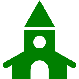 256x256 Green Church Icon