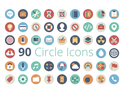 400x300 Free Circle Icon Set