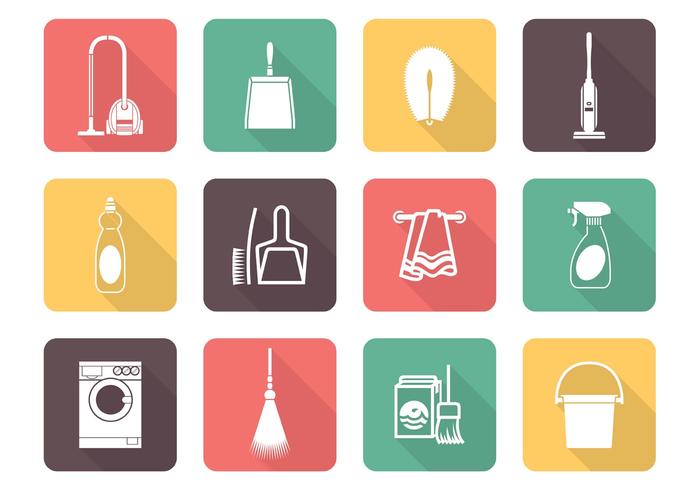 700x490 Free Vector Cleaning Icons
