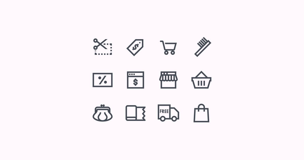 1200x630 Shop Till You Drop Packs Of Free Shopping Clipart And Icons