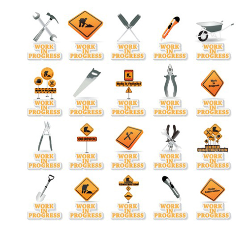 500x477 Different Under Construction Icon Vector Set Free Download