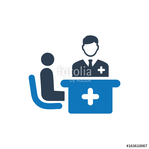 500x500 Doctor Consultation Icon Stock Image And Royalty Free Vector