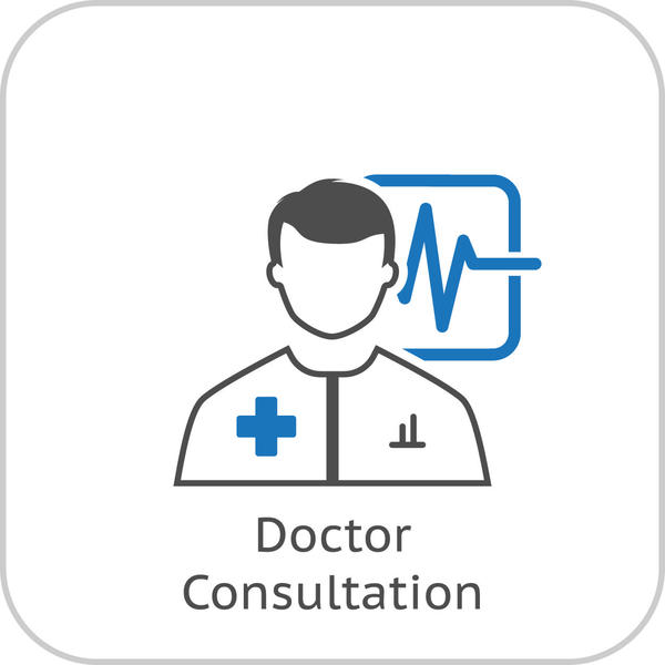 600x600 Doctor Consultation Icon Free Download