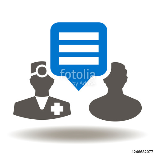 500x500 Medical Consulting Icon Doctor Man Speech Bubble Patient