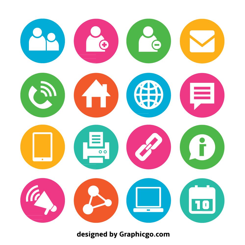 1000x1000 Free Contact And Web Icons Graphicgo