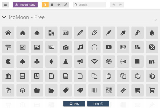 540x364 Free Custom Icon Font Generators For Designers