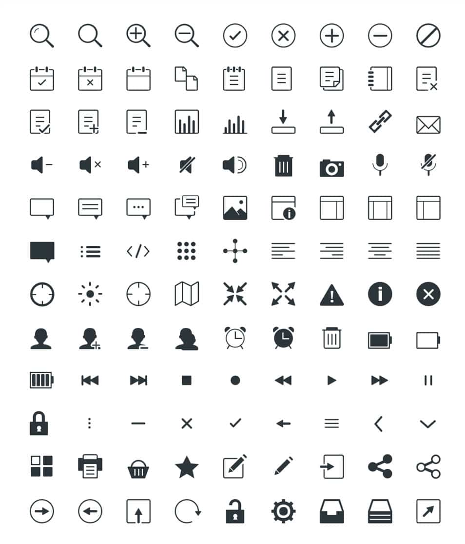 954x1115 Ultimate Collection Of Free Line Icon Sets Css Author