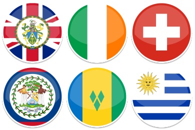 390x260 Round World Flags Iconset