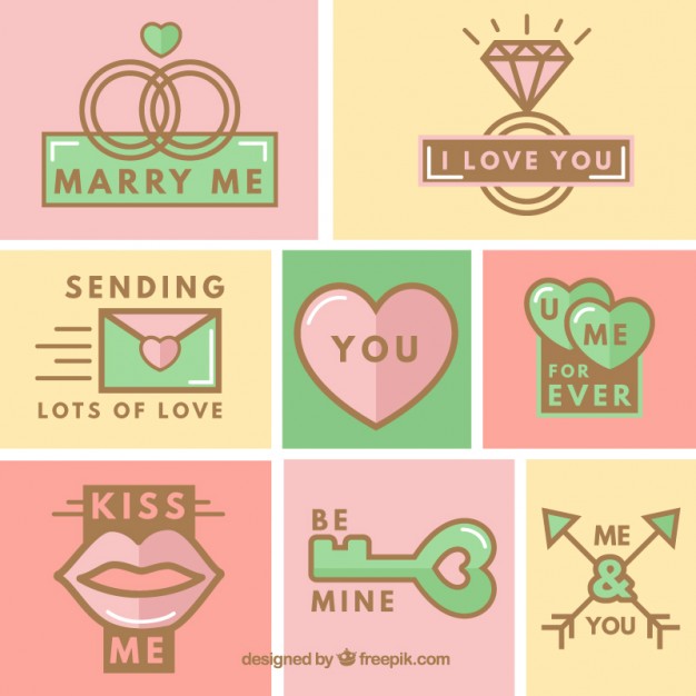 626x626 Cute Wedding Icons Vector Free Download