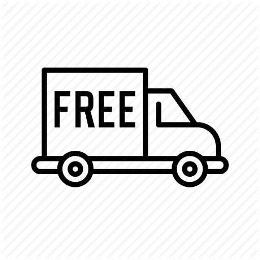 512x512 Courier, Free Delivery, Shipping, Transport, Truck, Van Icon