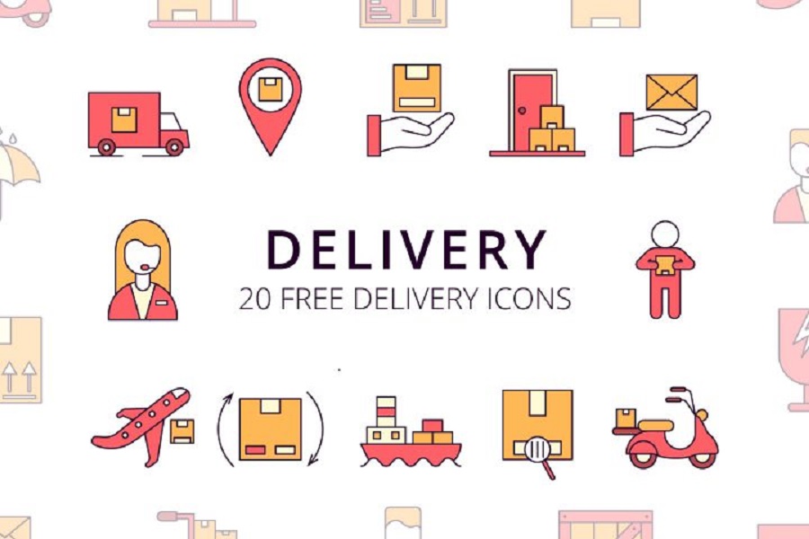 900x600 Delivery Vector Free Icon Set Free Design Resources