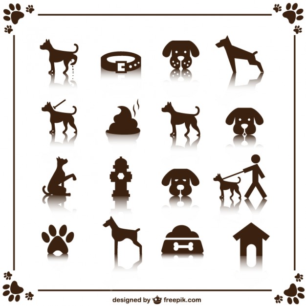 Dog Icons Set Vector Free Download 626x626 Dog Icons Set Vector Free Download