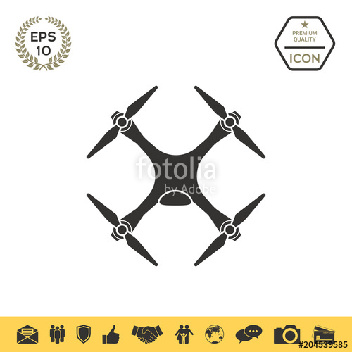 500x500 Quadcopter, Drone Icon Stock Image And Royalty Free Vector