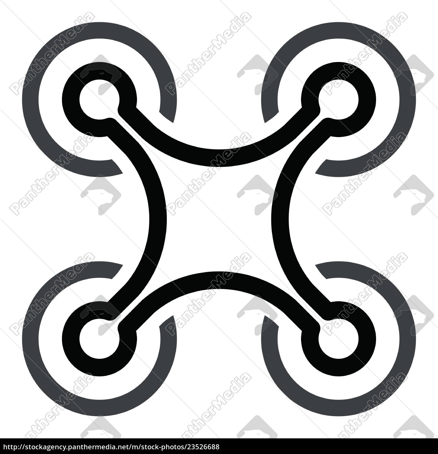 1400x1450 Drone Icon On White Background