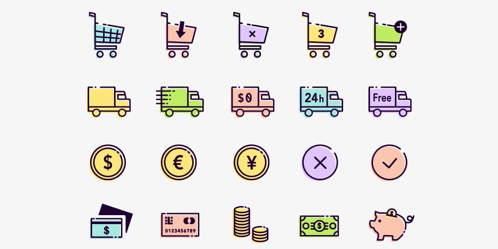 1000x500 Latest Free E Commerce Icon Sets Css Author