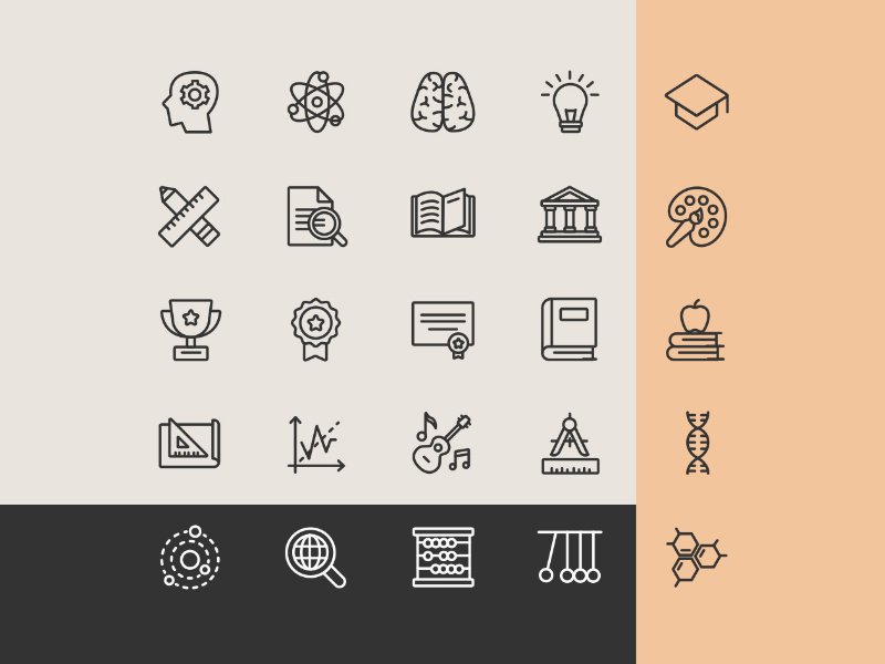 800x600 Education Icons