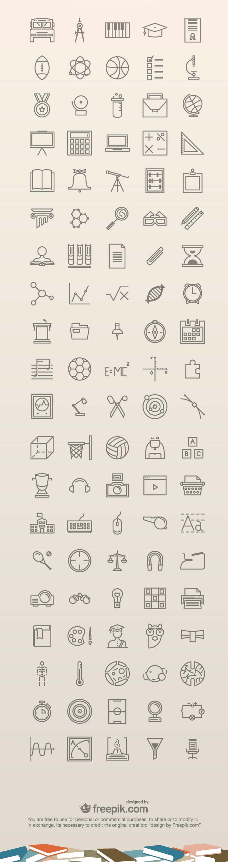 800x3024 Exclusive Free Education Icons
