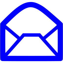 256x256 Blue Email Icon