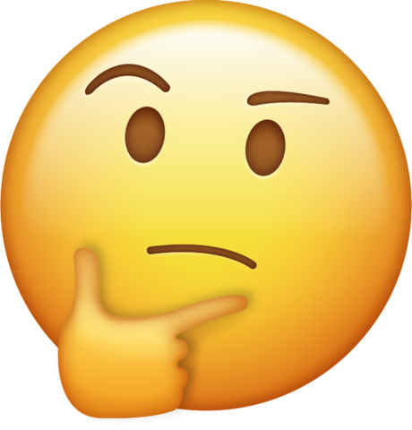 460x480 Thinking Emoji