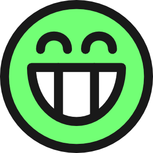 300x300 Flat Grin Smiley Emotion Icon Emoticon Clip Art