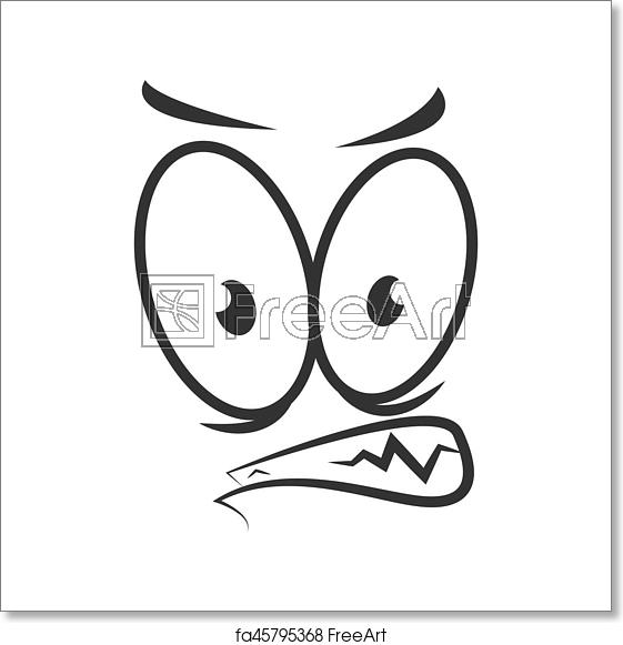 561x581 Free Art Print Of Angry Emotion Icon Logo Design Wicked Cartoon