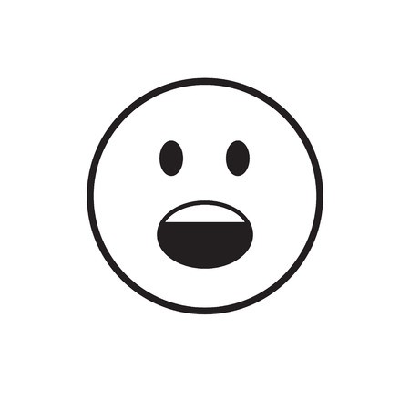 450x450 Cartoon Face Screaming Emotion Icon Vector Illustration Royalty