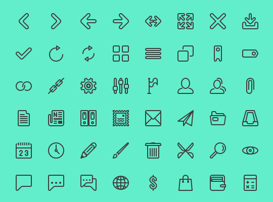 540x400 Free Line Icon Packs For Your Design Projects Azmind