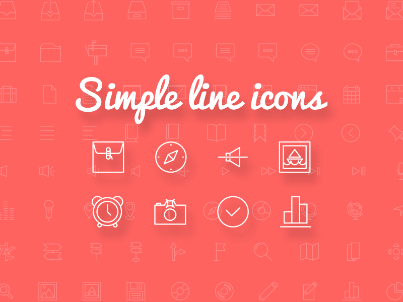 800x600 Simple Line Icons
