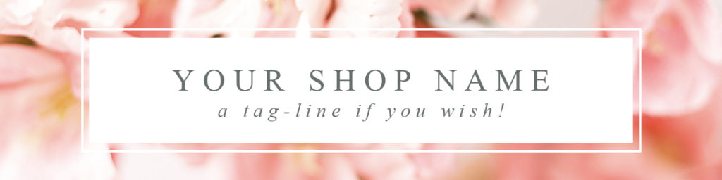 1024x256 Free Etsy Shop Cover Template And Shop Icon Template