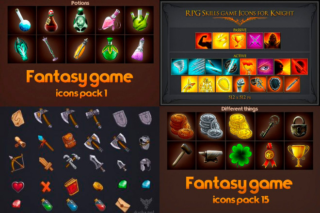Free Rpg Game Icons Pack Free Templates 660x440 Free Rpg Game Icons Pack Free Templates