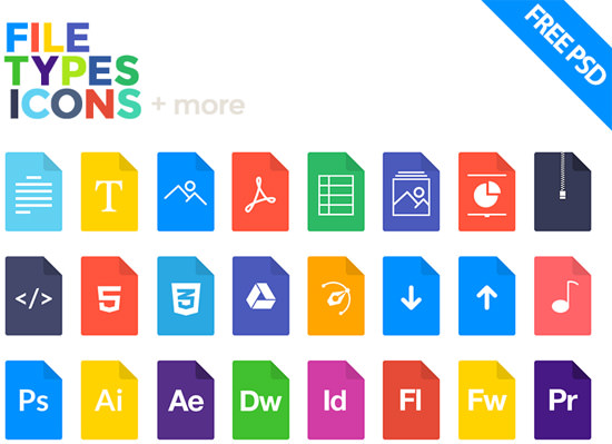 Free Flat Style Icons September Types Icons 550x399 Free Flat Style Icons September Types Icons