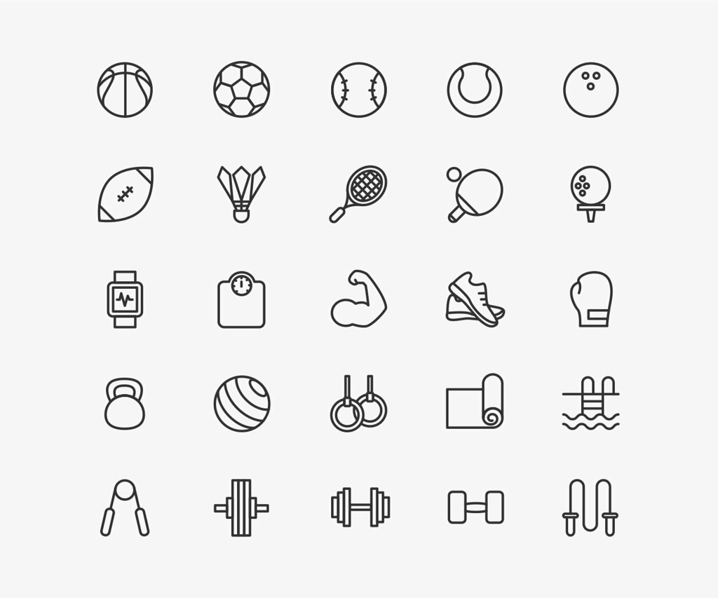 1024x853 Free Fitness Icon Set Today We Have For You A Set Of Free