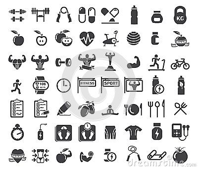 400x341 Health And Fitness Icons Whiteboarddrawings Fitness Icon