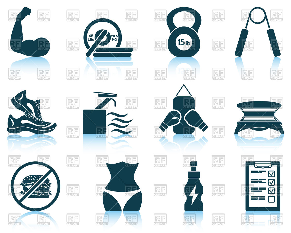 1200x960 Set Of Fitness Icons Vector Image Of Sport And Leisure Angelp