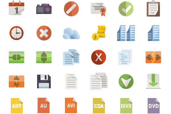Free High Quality Flat Design Icon Sets 600x400 Free High Quality Flat Design Icon Sets
