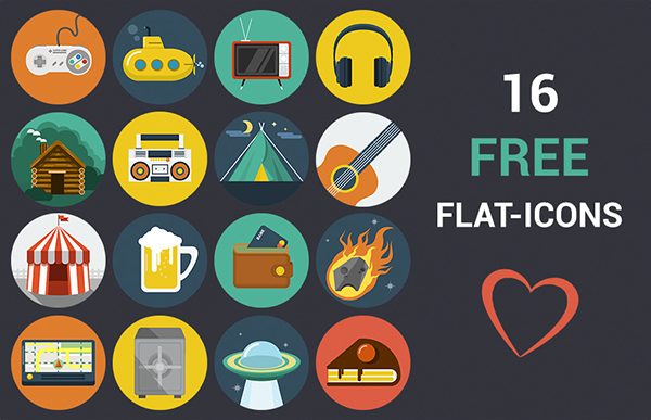 Free Flat Icon Set