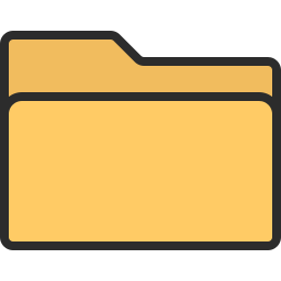 256x256 Folder Icon Outline Filled