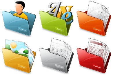 390x260 Free Folder Iconset