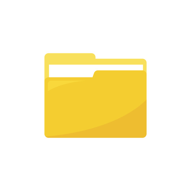 626x626 Illustration Of Data Folder Icon Vector Free Download