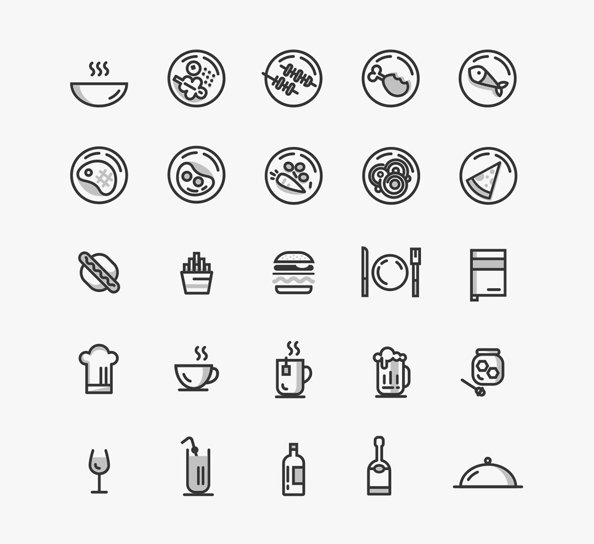 1200x1100 Free Food Icons Download On Behance