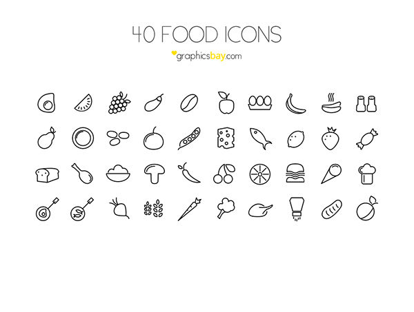 600x453 Free Food Vector Icons On Behance