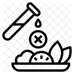 256x256 Chemical Free Food Icon Of Line Style