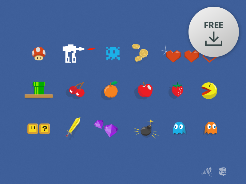 Free Vector Gaming Icons 800x600 Free Vector Gaming Icons