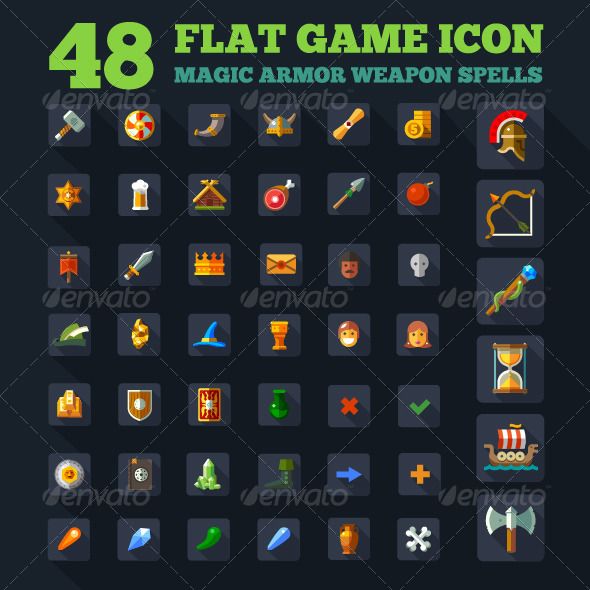 Game Icons, Magic, Weapons, Spells 590x590 Game Icons, Magic, Weapons, Spells